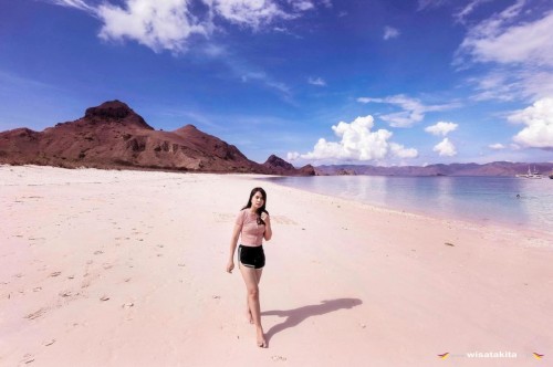Pink beach pulau Komodo